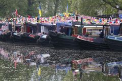 Narrow Boats Moored Up