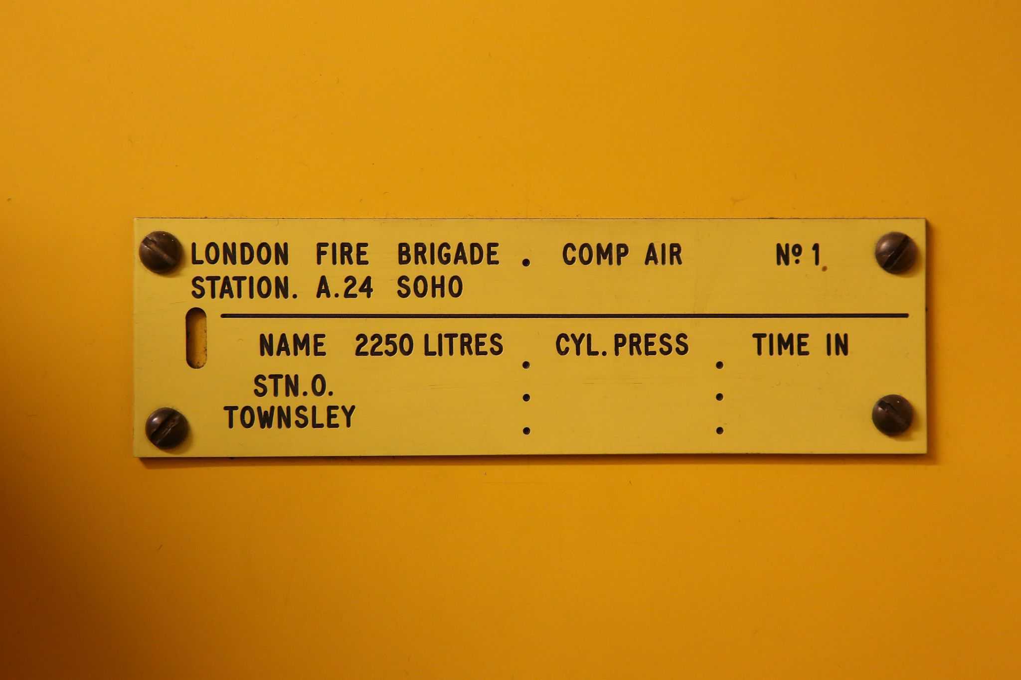 Station Officer Colin Townsley locker space at Soho Fire Station. London Fire Brigade Kings Cross fire.