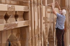 Olivier Grossetête cardboard City of London Guildhall, July 2019.