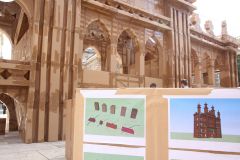 Olivier Grossetête cardboard City of London Guildhall, July 2019.