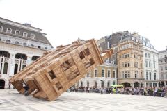 Olivier Grossetête cardboard City of London Guildhall, July 2019.