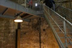 Hydraulic accumulator in the South Pier of Tower Bridge. The bascule chamber of Tower Bridge's South pier. Tower Bridge Behind the Scenes engineering tour. 19-Nov-2019.