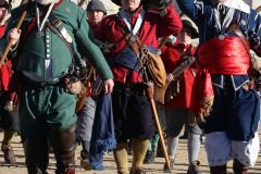 The English Civil War Society parade in the heart of London down The Mall and on to Horse Guards Parade on the annual march in commemoration of King Charles I, executed in Whitehall on 30-Jan-1649.