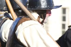 The English Civil War Society parade in the heart of London down The Mall and on to Horse Guards Parade on the annual march in commemoration of King Charles I, executed in Whitehall on 30-Jan-1649.