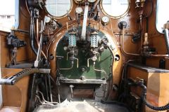LB&SCR Terrier class steam engine "Poplar" visiting Poplar DLR depot close to Canary Wharf
