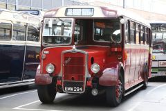 Front of coach EMW284 at Victoria Coach Station 2022