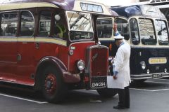EMW284, MOD973 at Victoria Coach Station 2022