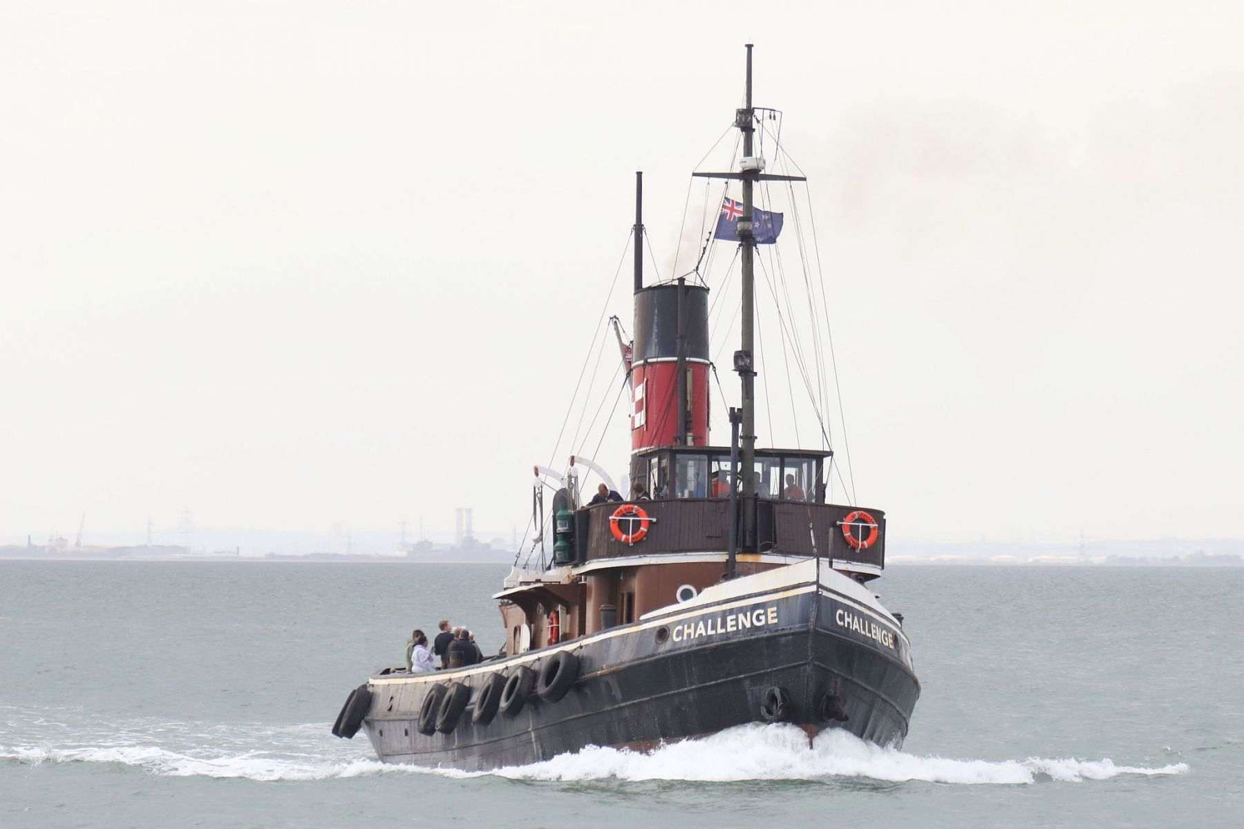Steam Tug Challenge in the Thames estuary at speed