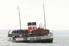Paddle Steamer Waverley in the Thames estuary at speed