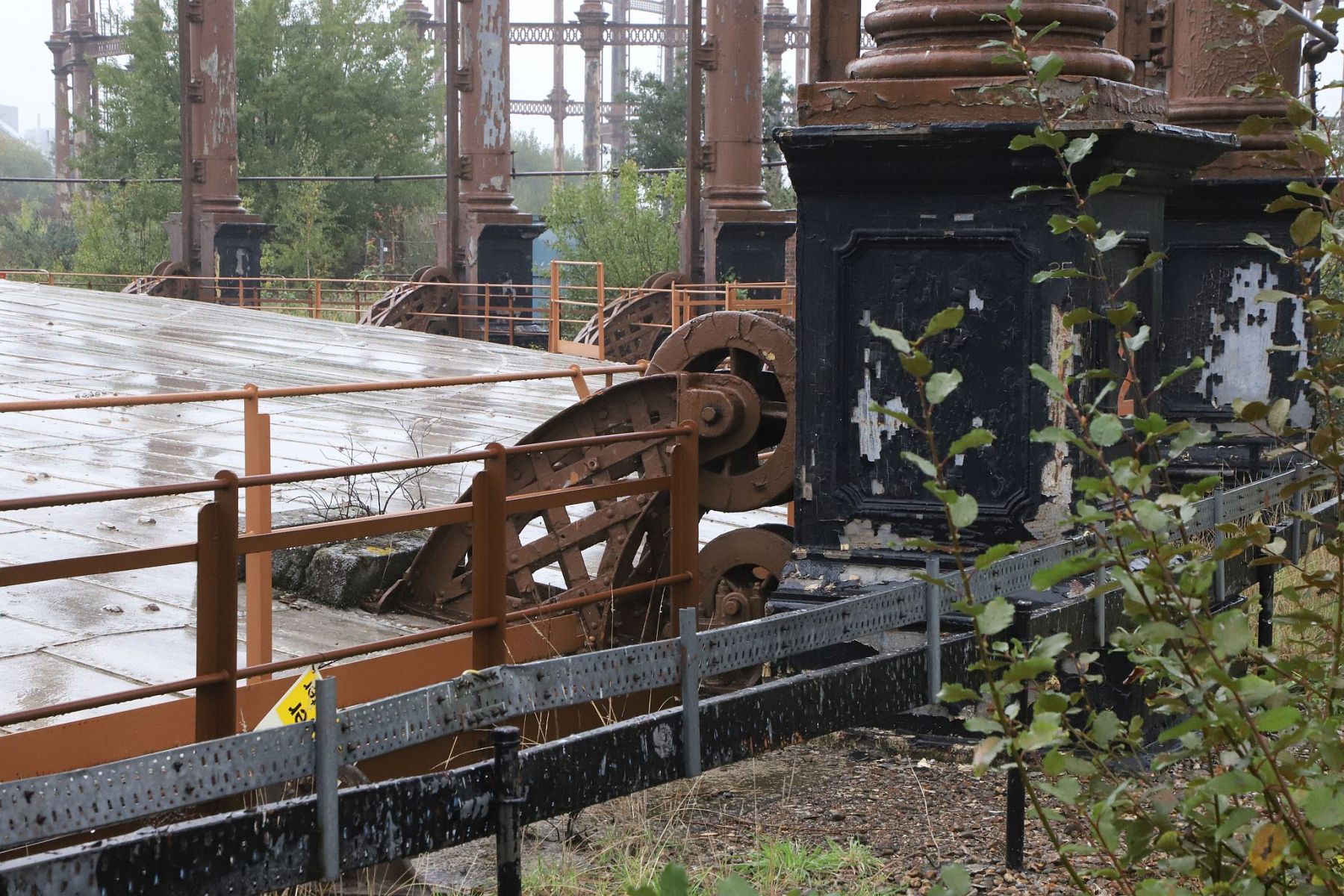 Disused gasworks at Bromley-by-Bow in East London