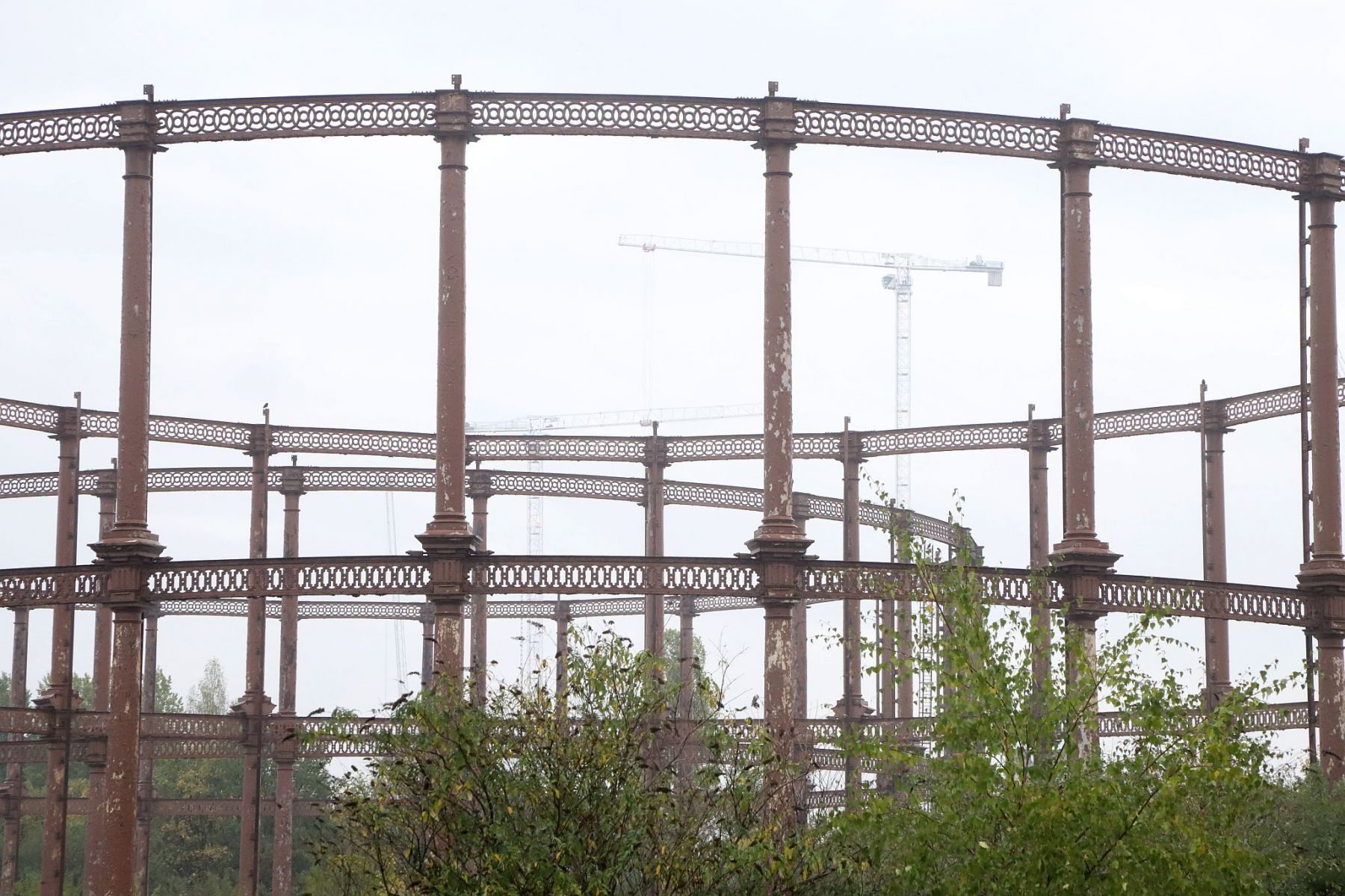 Disused gasworks at Bromley-by-Bow in East London