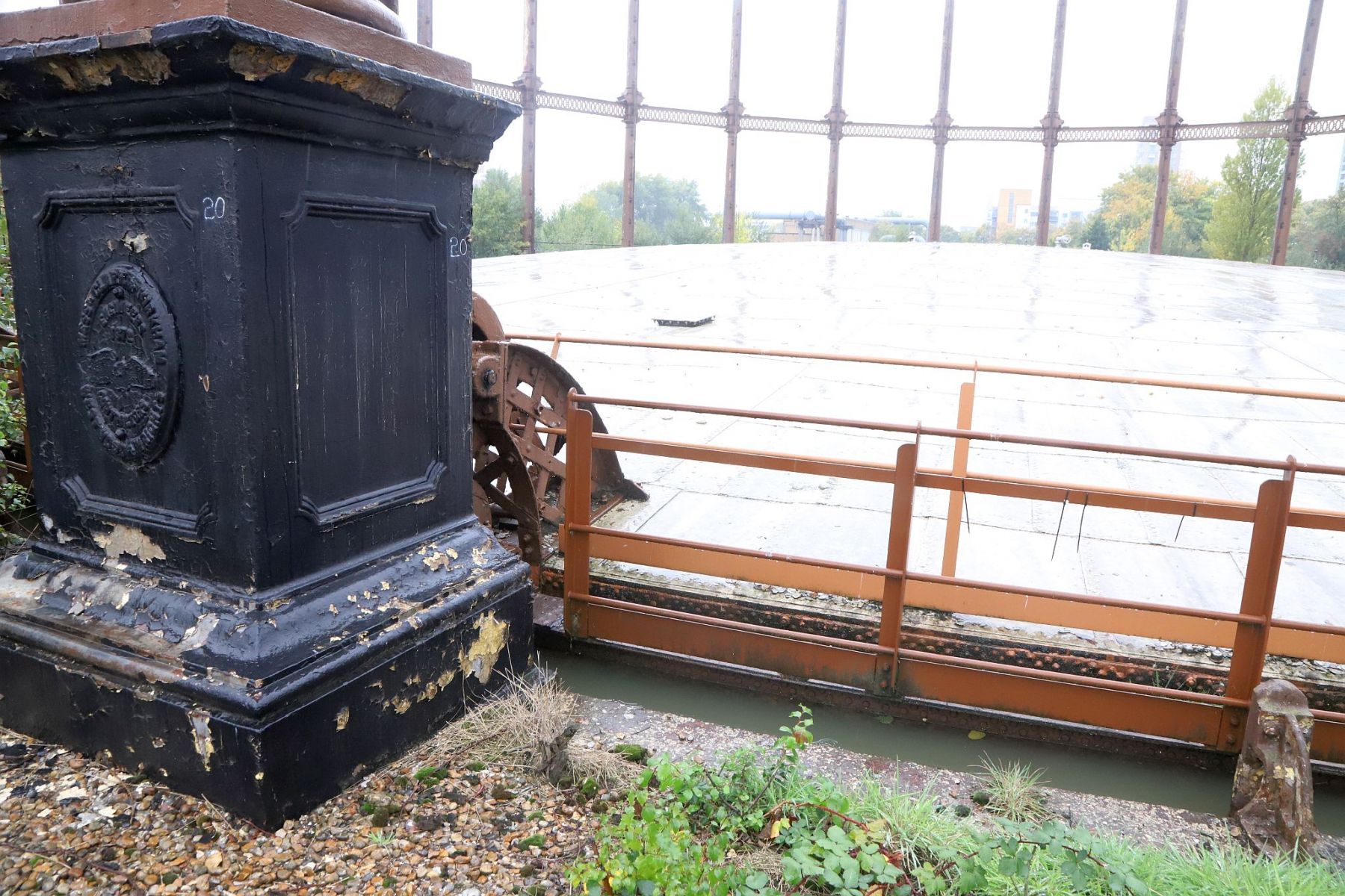 Disused gasworks at Bromley-by-Bow in East London
