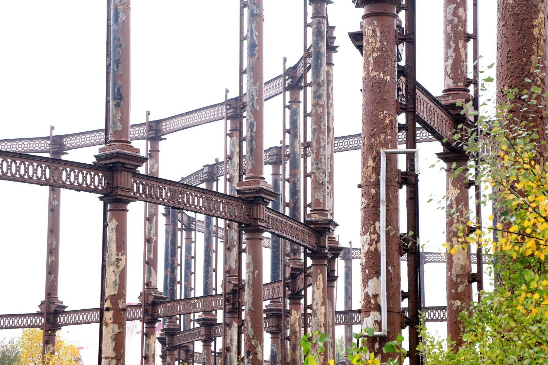 Disused gasworks at Bromley-by-Bow in East London