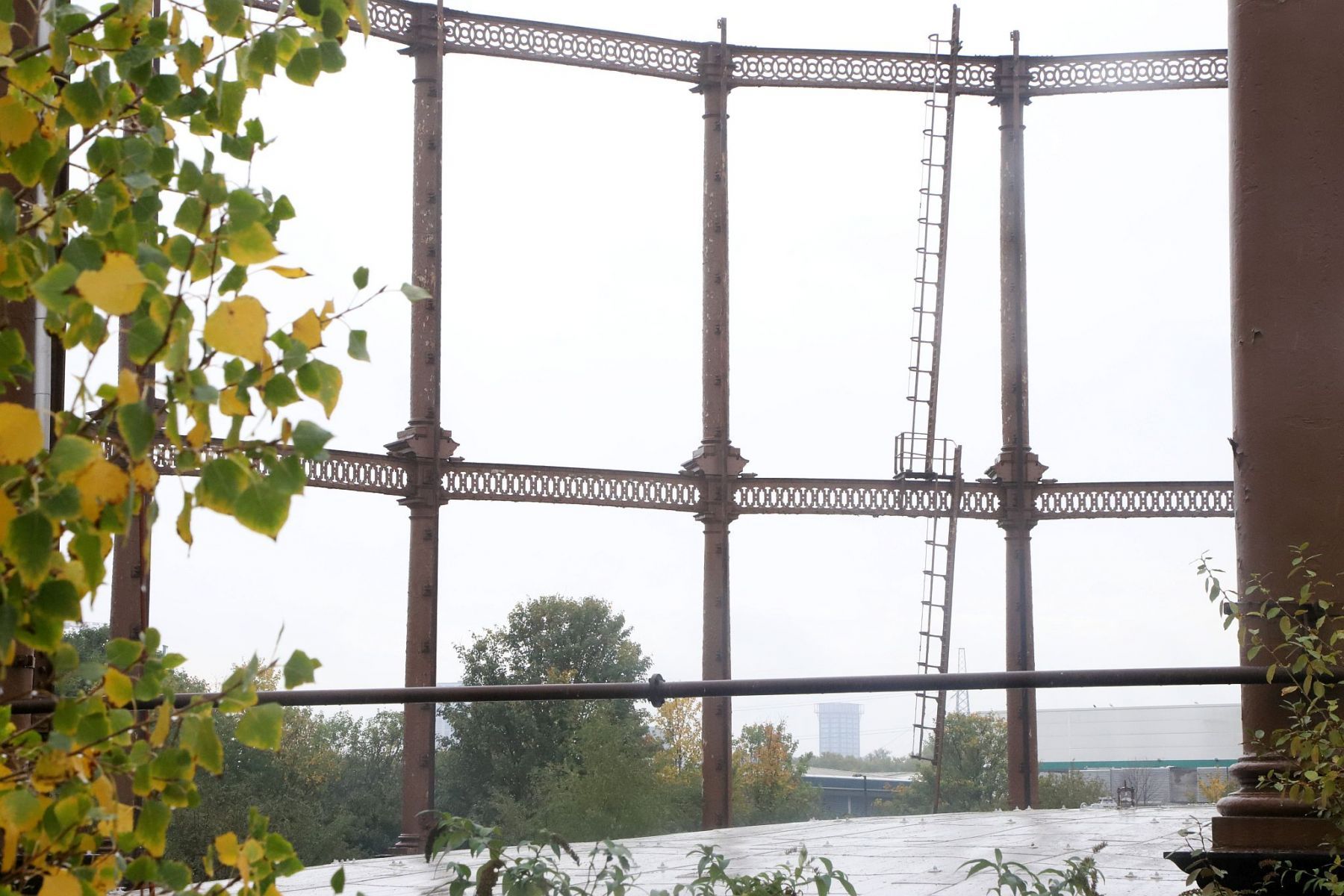 Disused gasworks at Bromley-by-Bow in East London