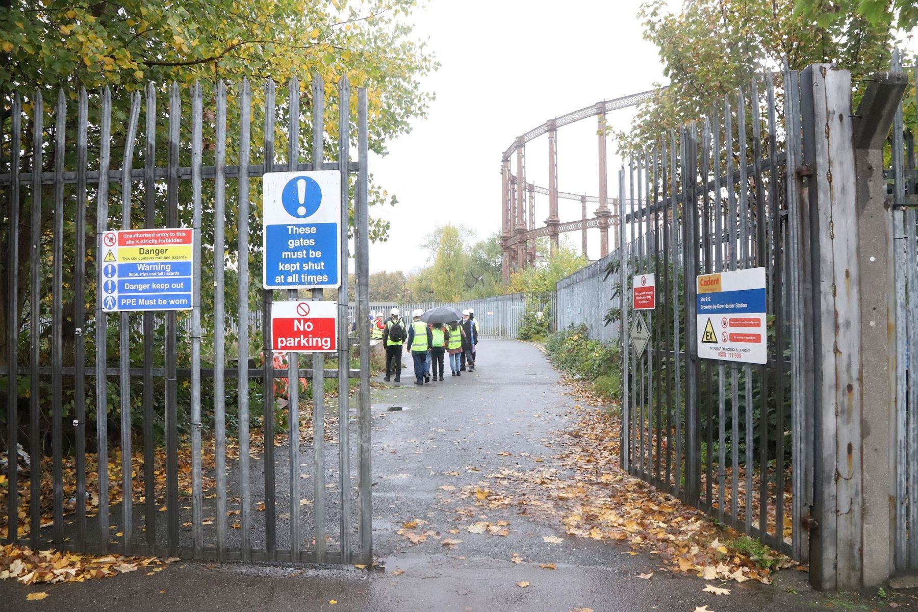 Disused gasworks at Bromley-by-Bow in East London