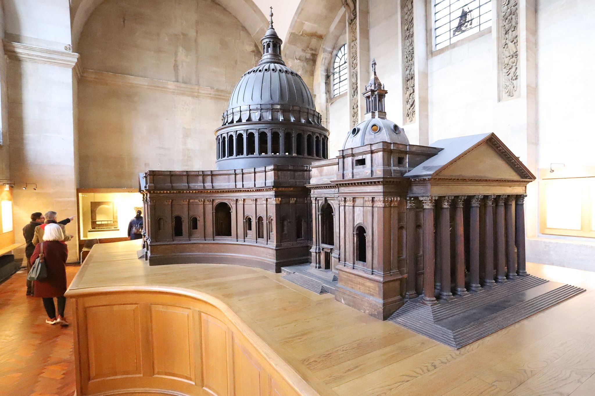 The Great Model of a proposed design for St. Paul's Cathedral. St. Paul's Cathedral Triforium Tour, 09-Jan-2023.