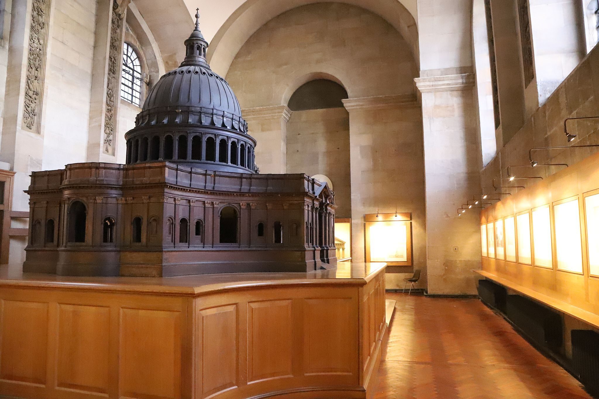 The Great Model of a proposed design for St. Paul's Cathedral. St. Paul's Cathedral Triforium Tour, 09-Jan-2023.