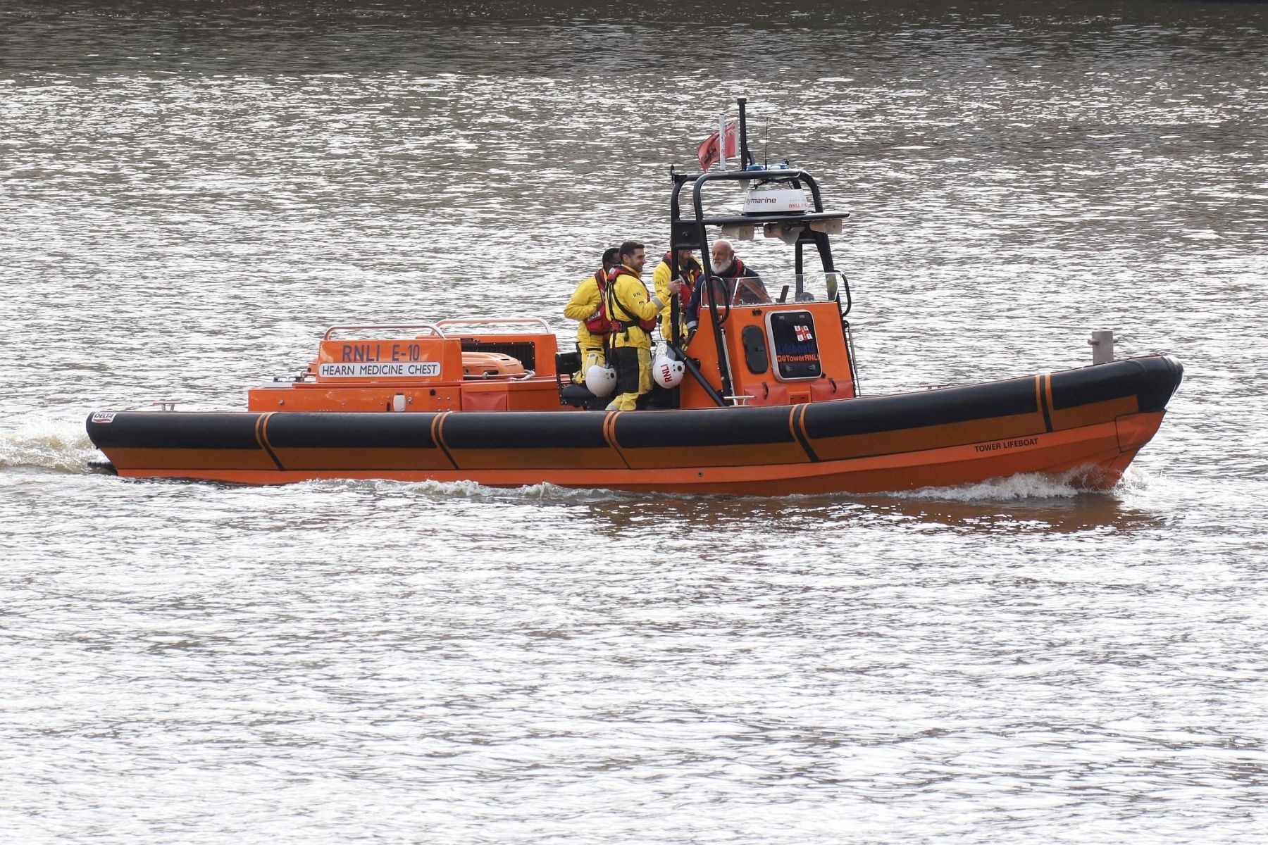 RNLI Tower station lifeboat, 2022 River Thames Armistice Day flotilla