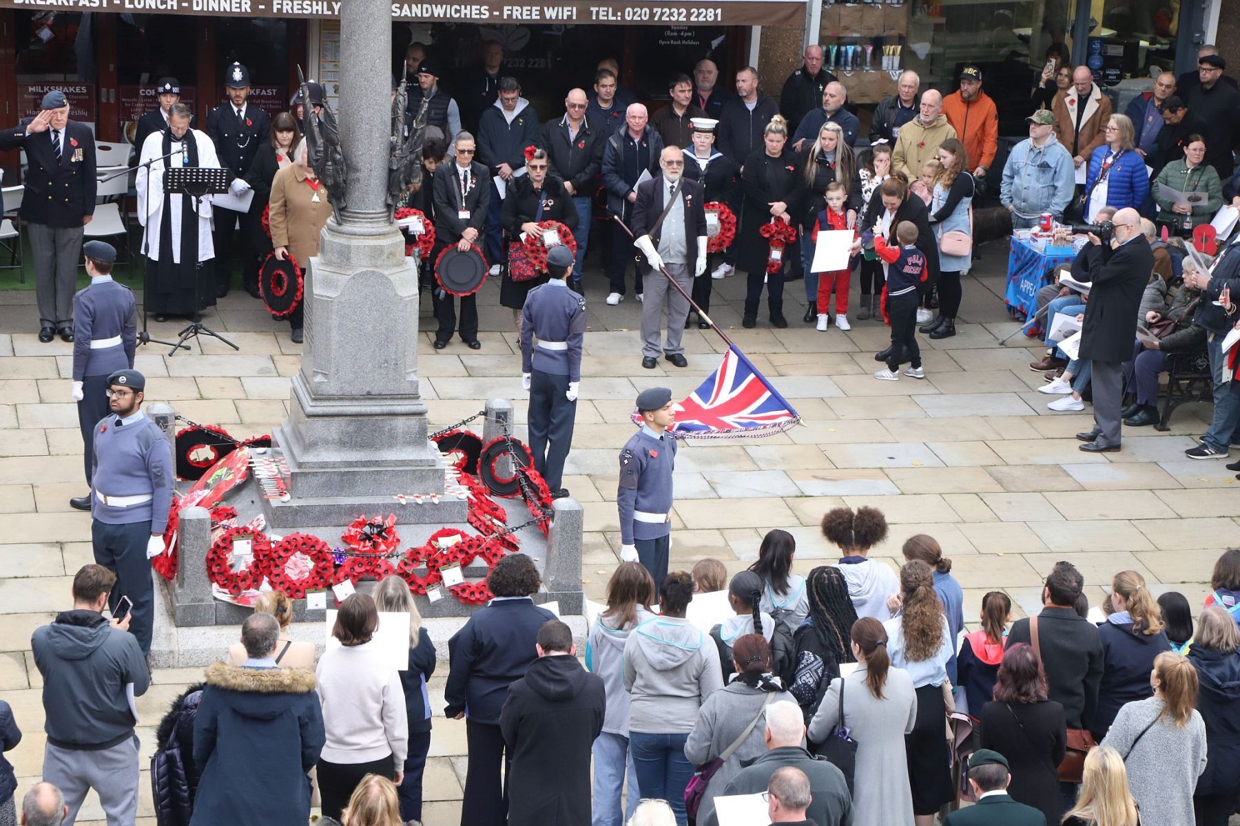 Bermondsey West Lane War Memorial, Remembrance Sunday 2022