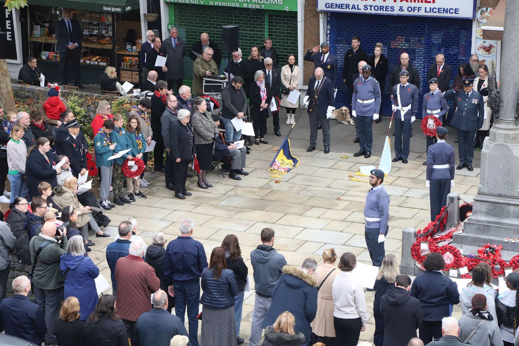 Bermondsey West Lane War Memorial, Remembrance Sunday 2022