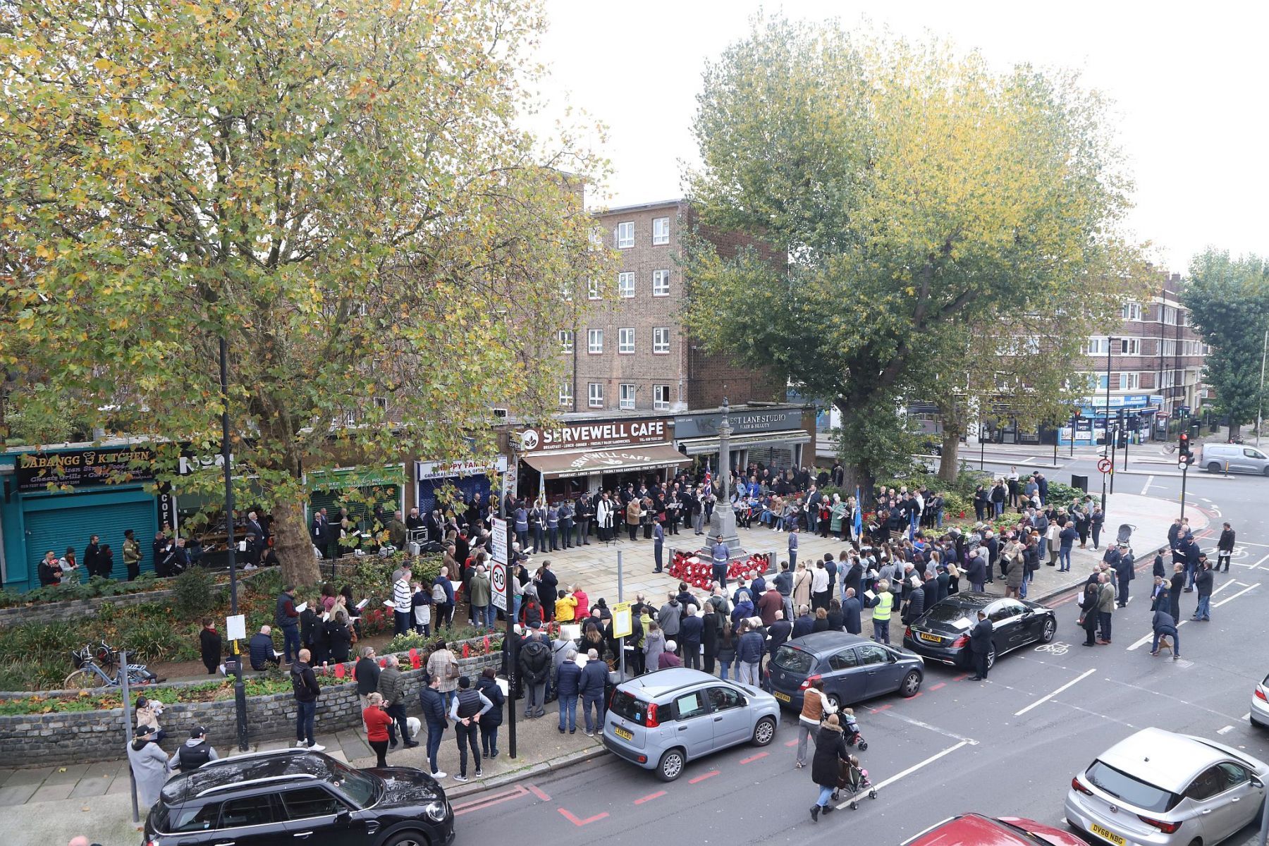 Bermondsey West Lane War Memorial, Remembrance Sunday 2022
