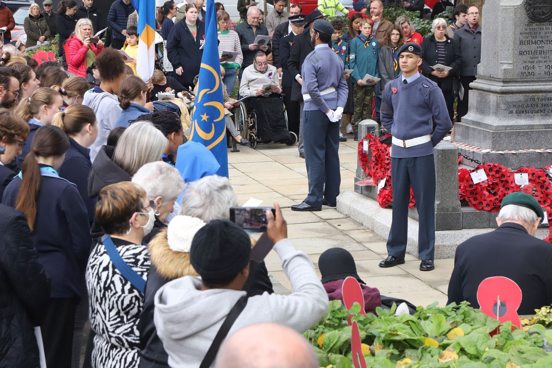 Bermondsey West Lane War Memorial, Remembrance Sunday 2022