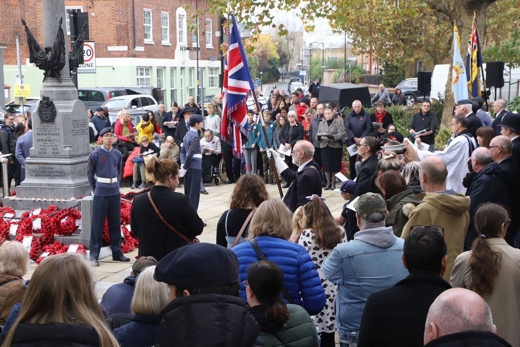 Bermondsey West Lane War Memorial, Remembrance Sunday 2022