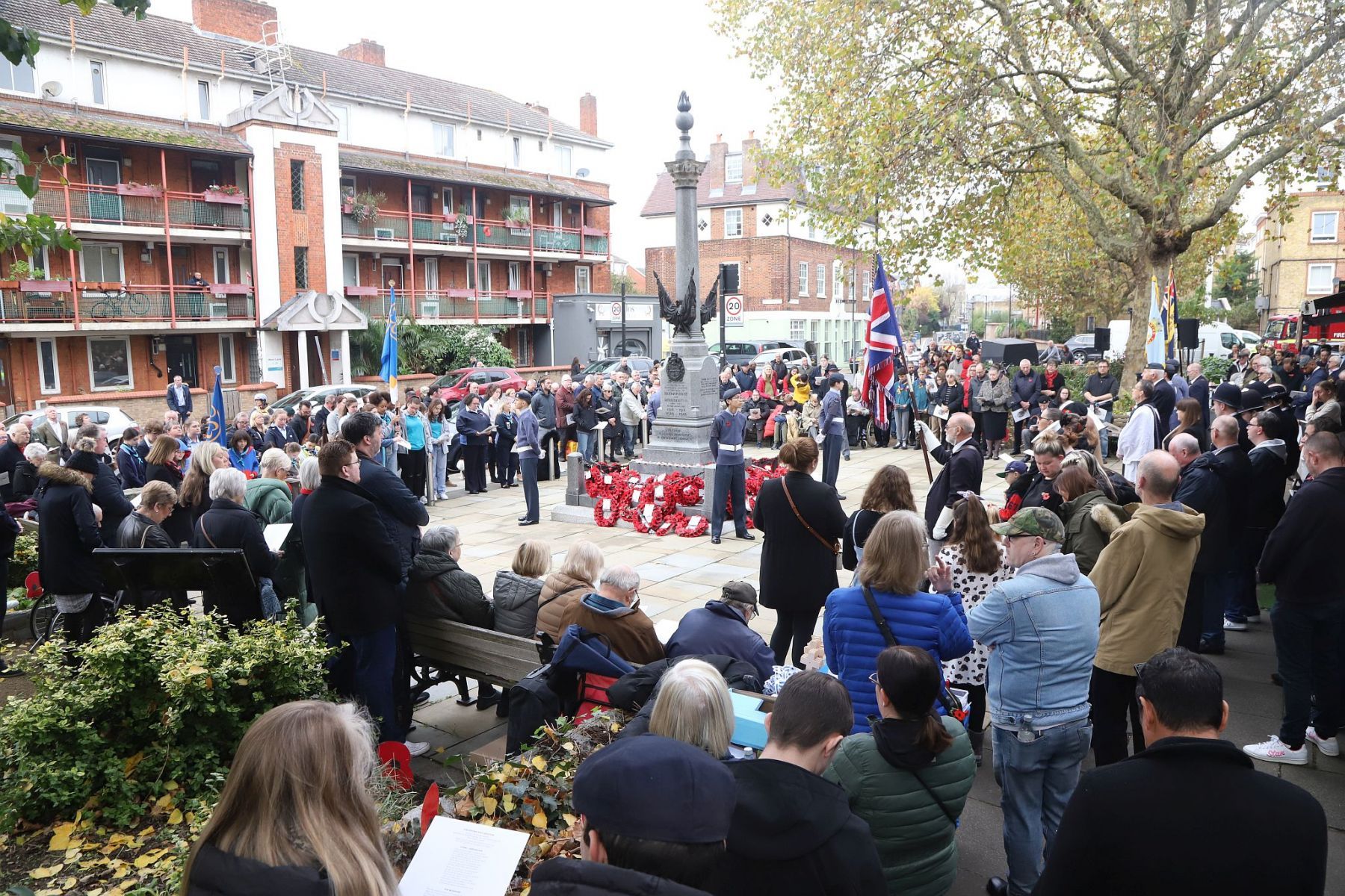 Bermondsey West Lane War Memorial, Remembrance Sunday 2022