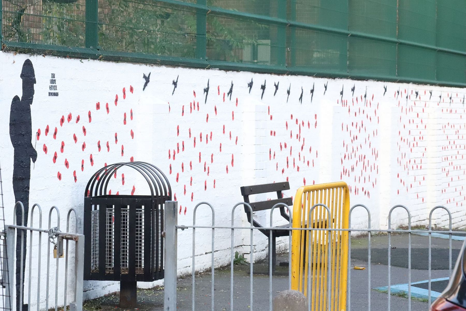 The Kirby Estate Memorial Wall, Remembrance Sunday 2022