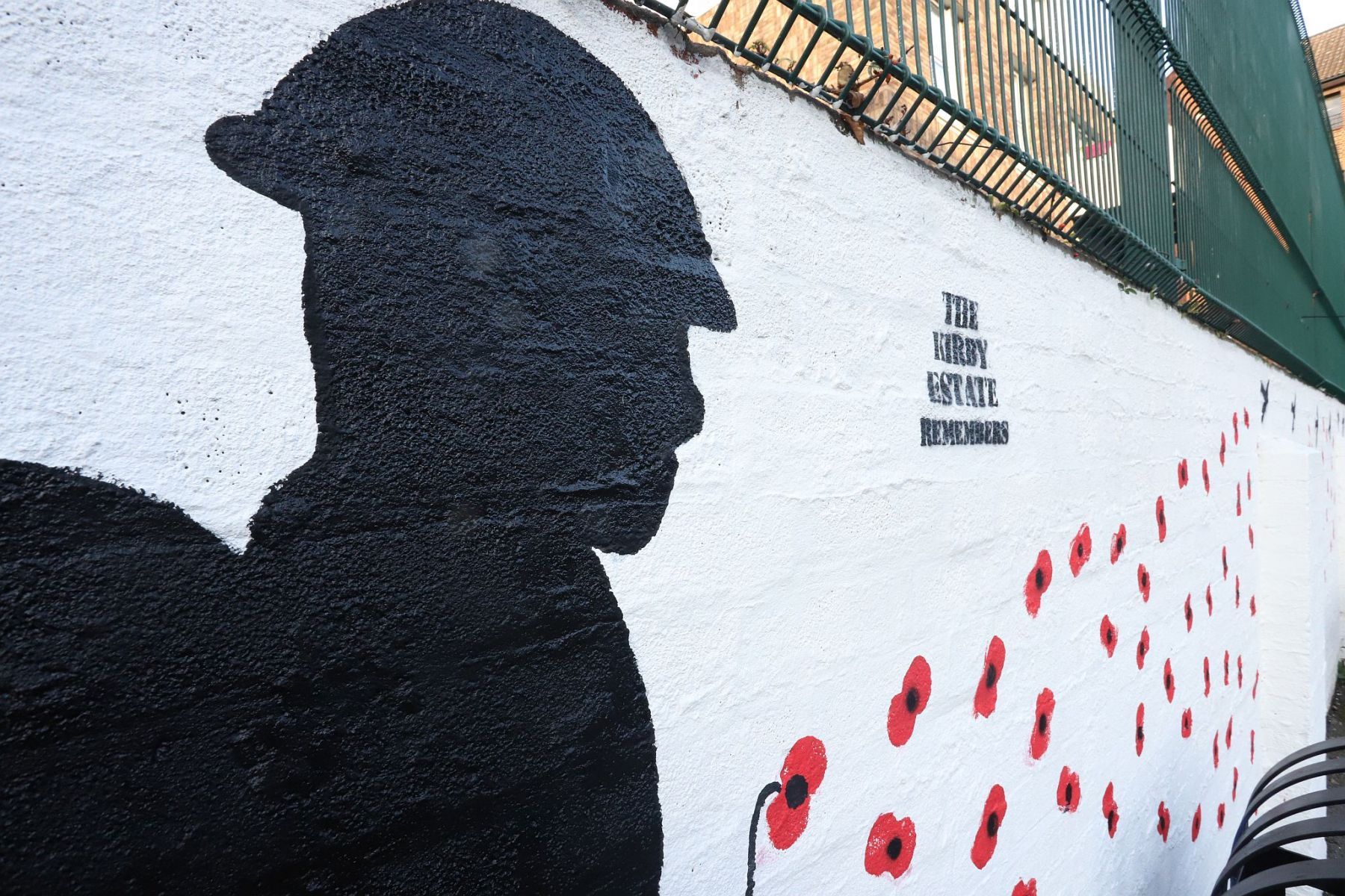 The Kirby Estate Memorial Wall, Remembrance Sunday 2022