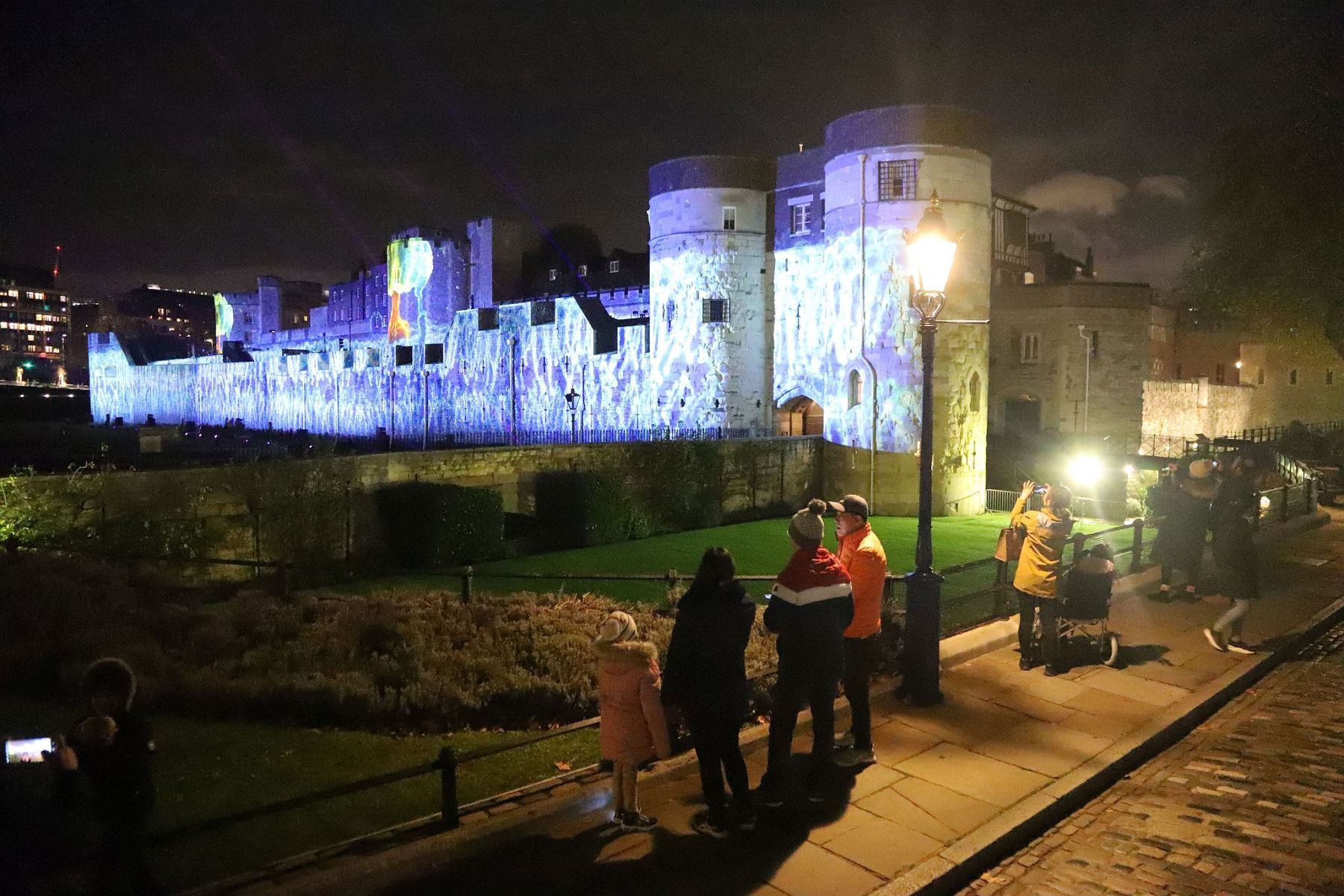 Unboxed presents About Us at the Tower of London projects imagery on to the walls