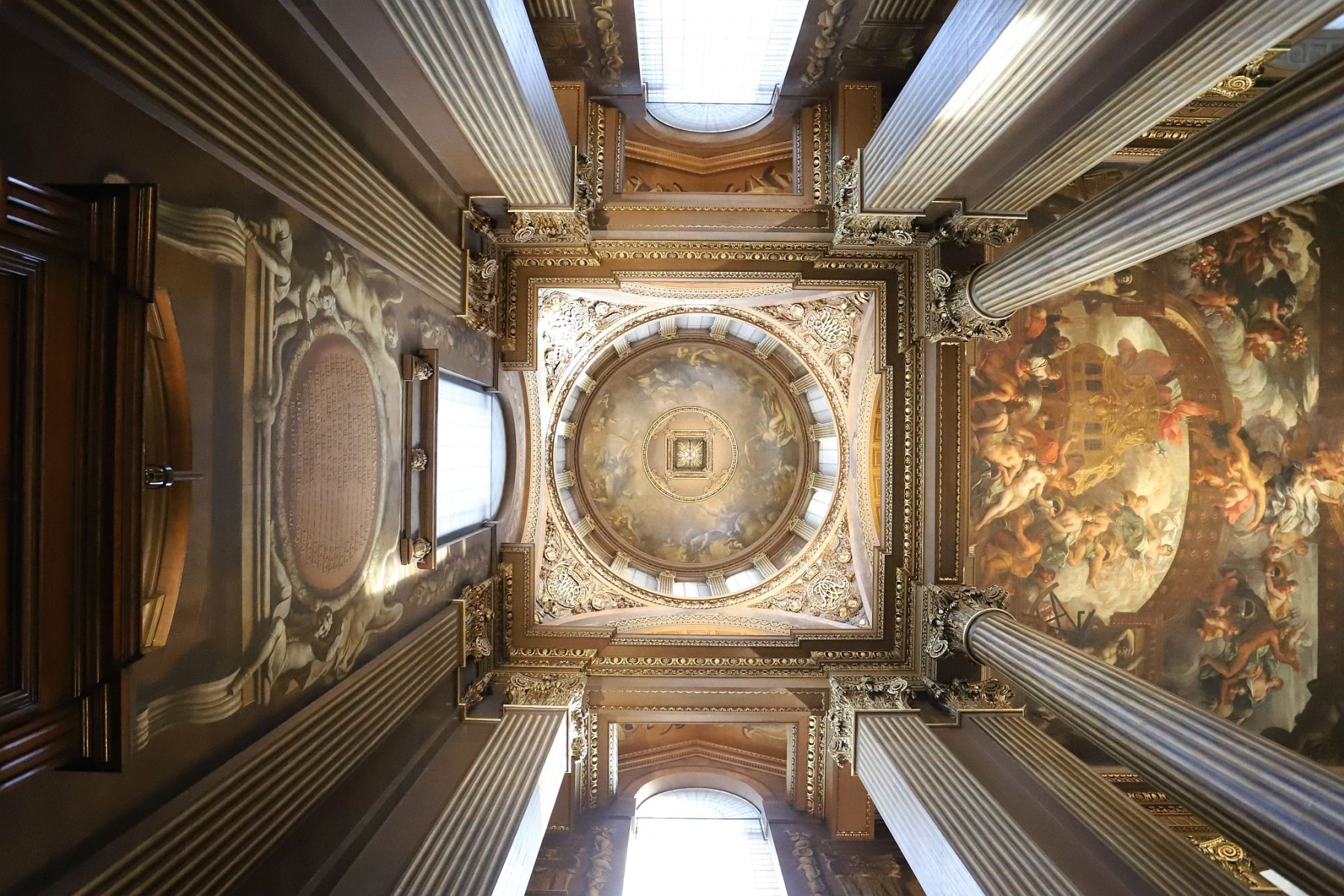 Museum of the Moon, by Luke Jerram, at the Old Royal Naval College in Greenwich, London