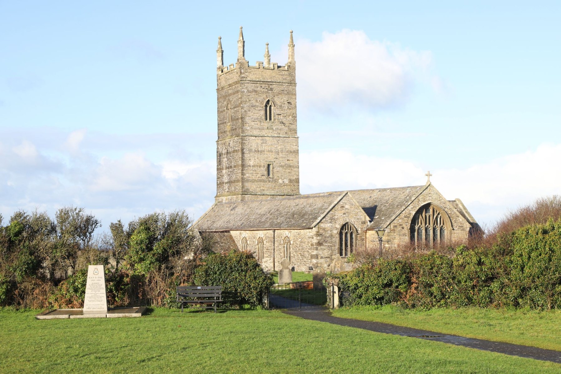 St. Eval Parish Church near Newquay in Cornwall