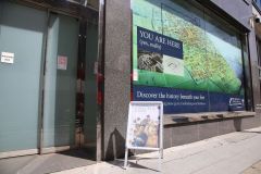 Billingsgate Roman House and Roman Baths in the City of London on Lower Thames Street. Photo taken in 2022.