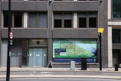 Billingsgate Roman House and Roman Baths in the City of London on Lower Thames Street. Photo taken in 2022.