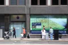 Billingsgate Roman House and Roman Baths in the City of London on Lower Thames Street. Photo taken in 2022.