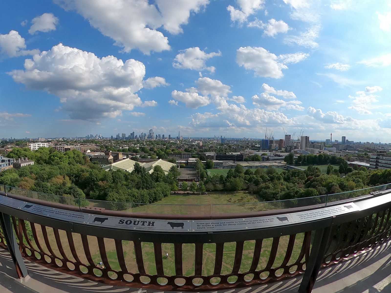 Looking South from  the Caledonian Park Clock Tower