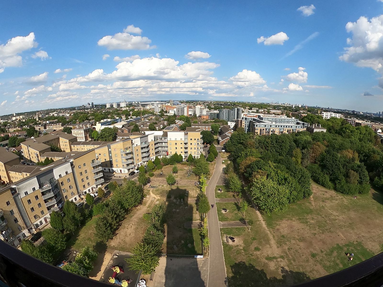 Looking East from  the Caledonian Park Clock Tower