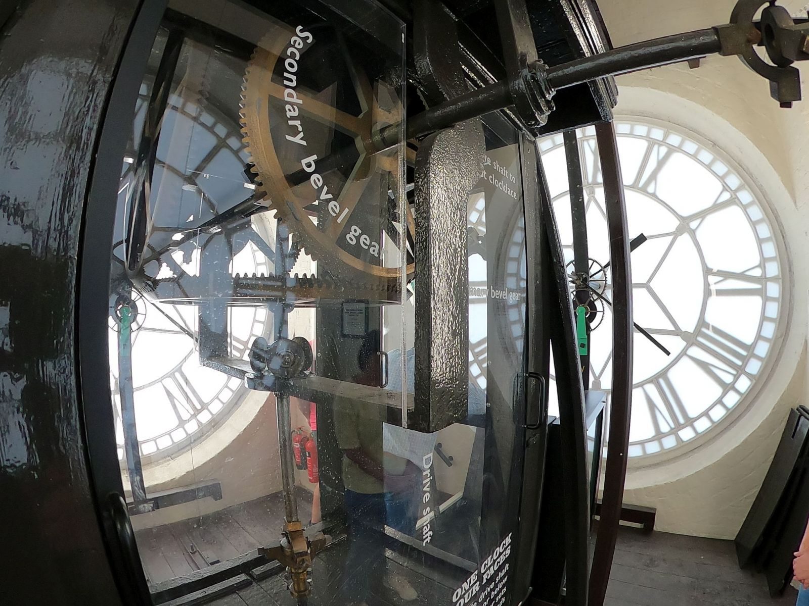 The clock face room of the Caledonian Park Clock Tower