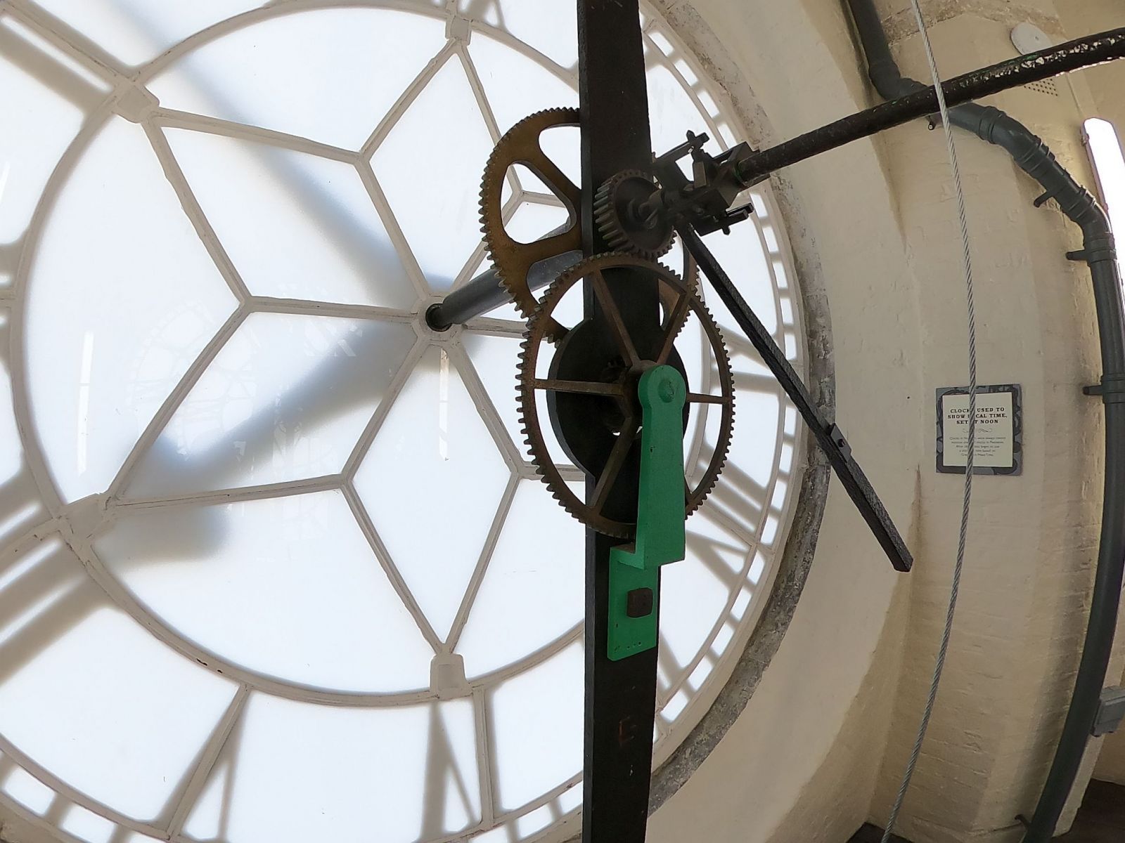 The clock face room of the Caledonian Park Clock Tower
