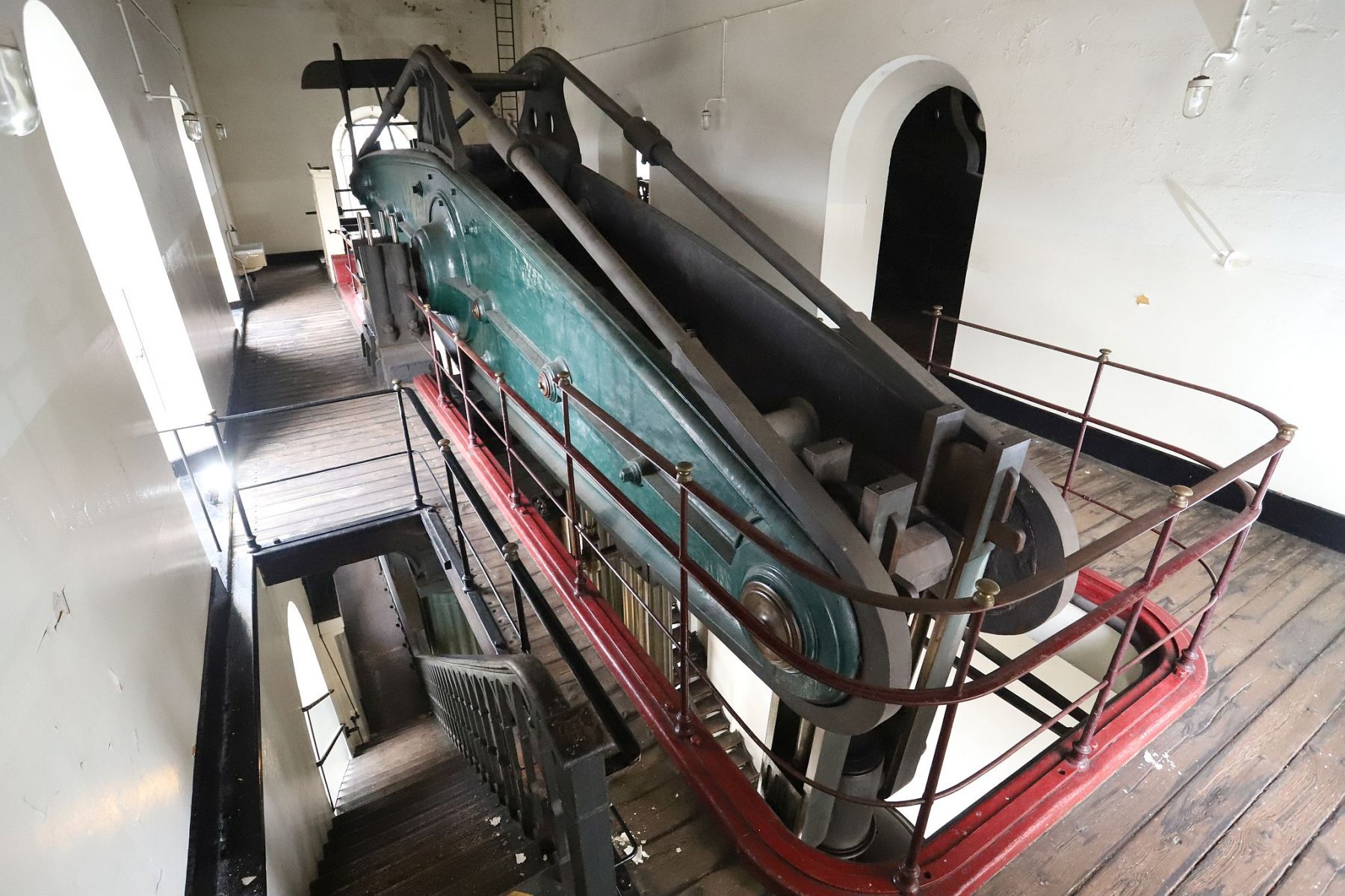 90 inch Grand Junction Cornish steam beam engine at the London Museum of Water and Steam
