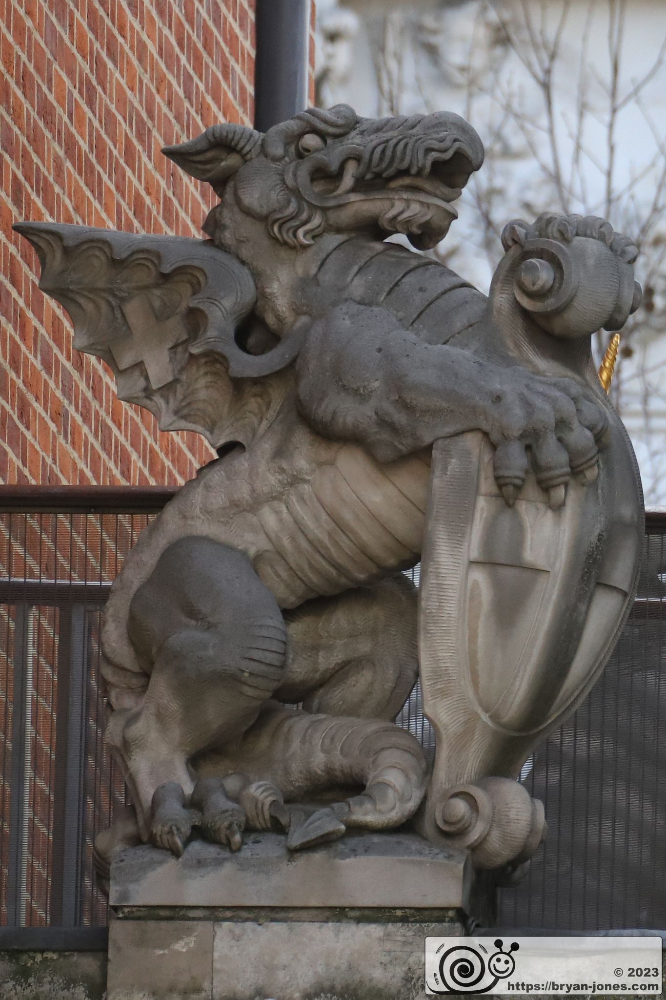 City of London Dragon on North (Paternoster Square) side left