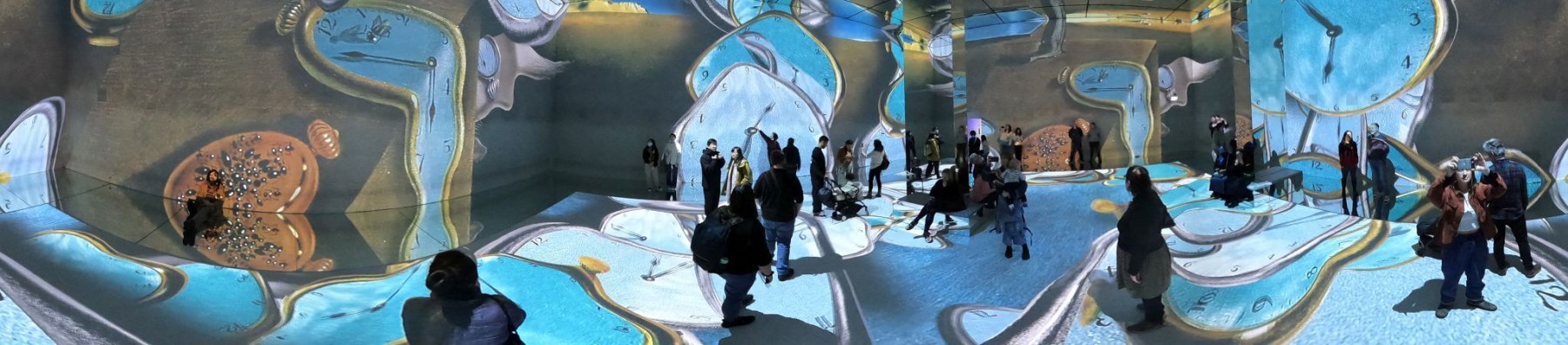 Frameless immersive art show, Marble Arch London, 16-Jan-2023.