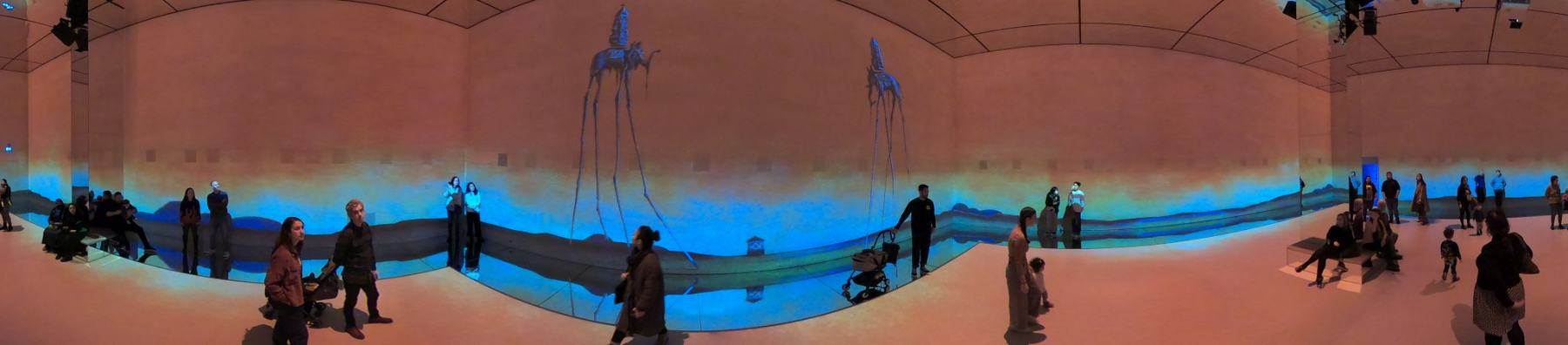 Frameless immersive art show, Marble Arch London, 16-Jan-2023.