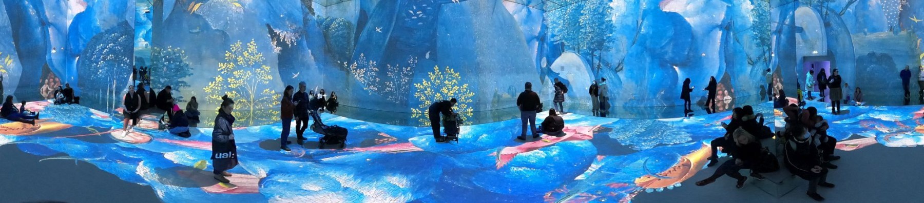 Frameless immersive art show, Marble Arch London, 16-Jan-2023.