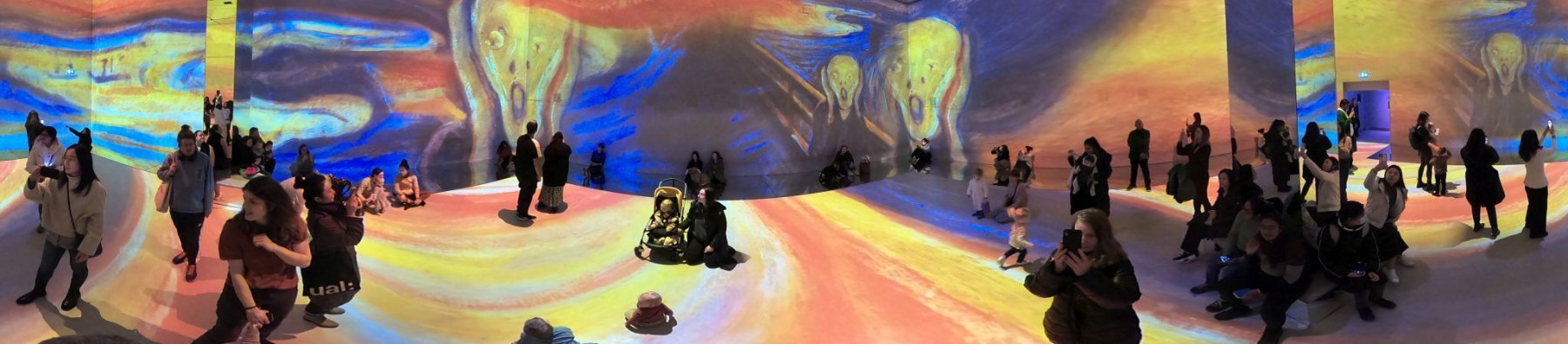 Frameless immersive art show, Marble Arch London, 16-Jan-2023.