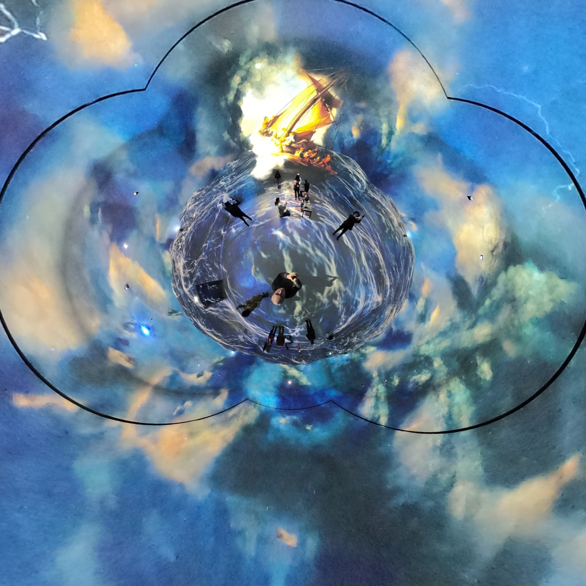 Frameless immersive art show, Marble Arch London, 16-Jan-2023.