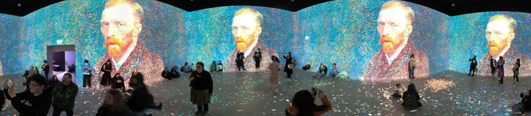 Frameless immersive art show, Marble Arch London, 16-Jan-2023.