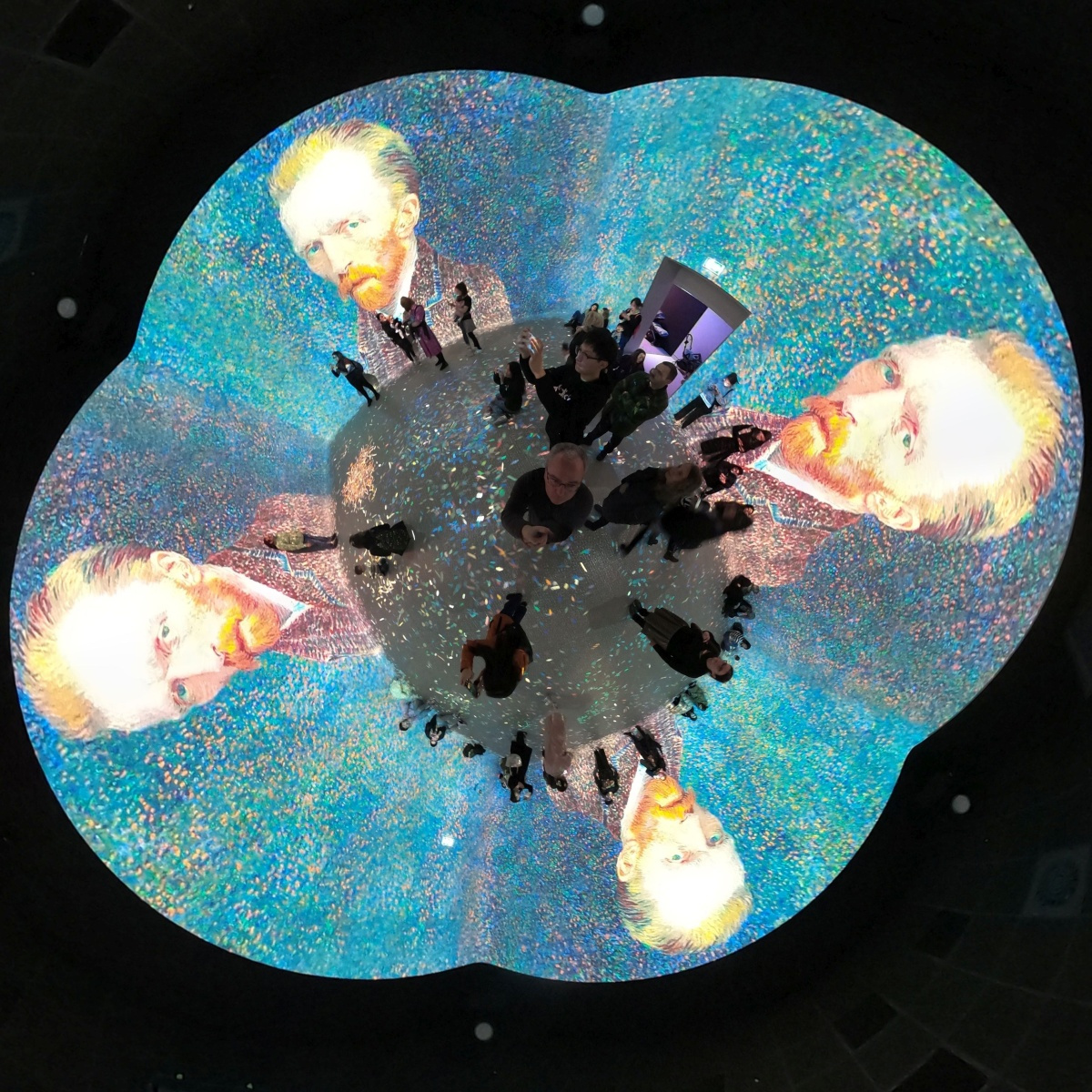 Frameless immersive art show, Marble Arch London, 16-Jan-2023.