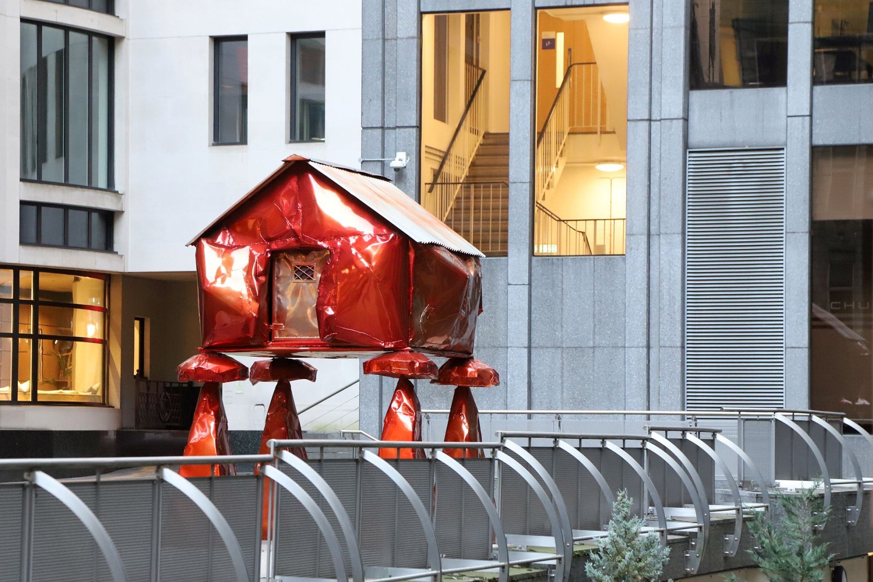 The Granary by Jesse Pollock. Sculpture in the City of London January 2023.